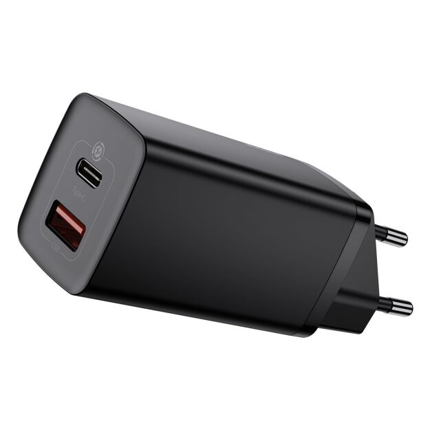 Ładowarka sieciowa Baseus GaN2 Lite, USB + USB-C, 65W