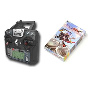 Symulator lotu Aerosim RC z aparaturą FlySky FS-i6X