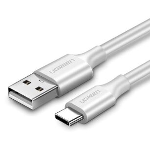 Kabel USB-C 0.25m 2.4A QC3.0 Ugreen biały