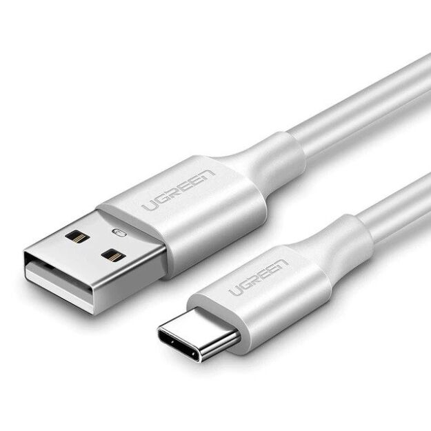 Kabel USB-C 1m 2.4A QC3.0 Ugreen biały