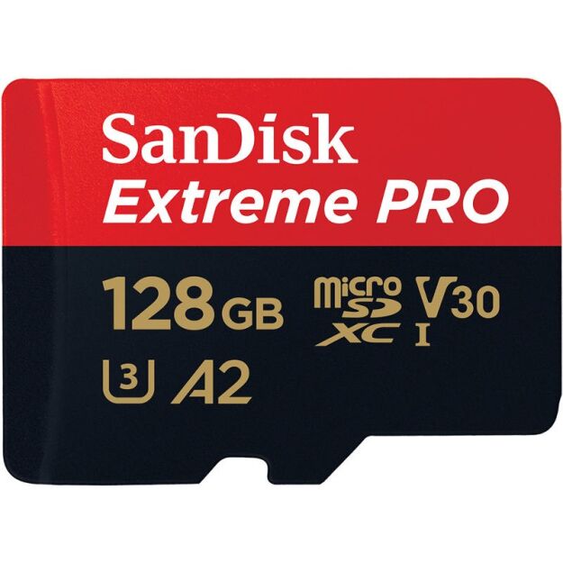 Karta pamięci Sandisk EXTREME PRO micro SDXC 128 GB Class 10 U3 UHS - I